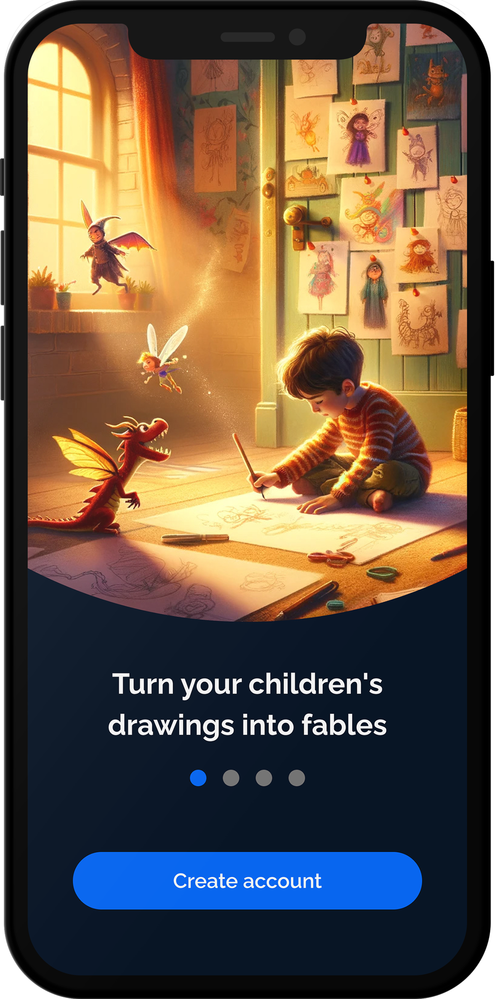 Transform your kids' drawings into audio stories